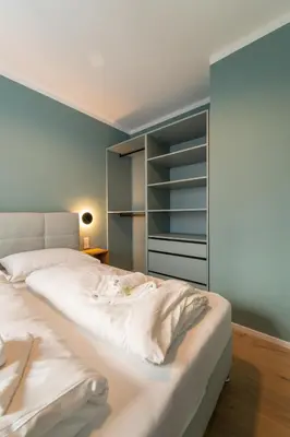 Ein Bett oder Betten in einem Zimmer der Unterkunft josef's home l Classic Apartment near City Center