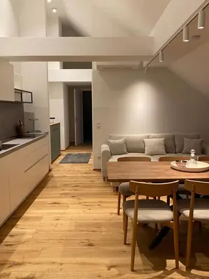 Küche/Küchenzeile in der Unterkunft Apartments at Rochusmarkt