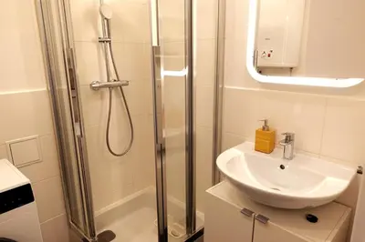 Ein Badezimmer in der Unterkunft Unbeatable infrastructure - near Vienna Central Station