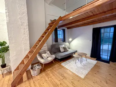 Ein Sitzbereich in der Unterkunft Cosy Apartment in Vienna with Garage