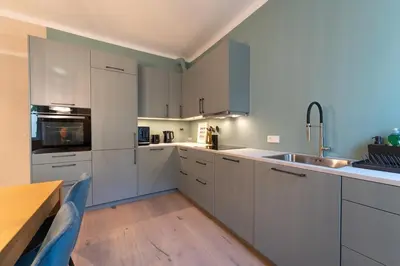 Küche/Küchenzeile in der Unterkunft josefs home l Premium Apartment for rent