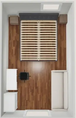 Grundriss der Unterkunft City Nest - freshly renovated mini studio