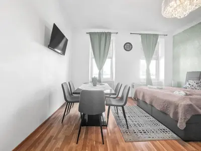 Ein Bett oder Betten in einem Zimmer der Unterkunft NWEST Augarten