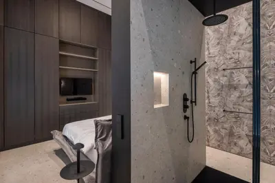 Ein Badezimmer in der Unterkunft City Center Apartment Telegraph Vienna