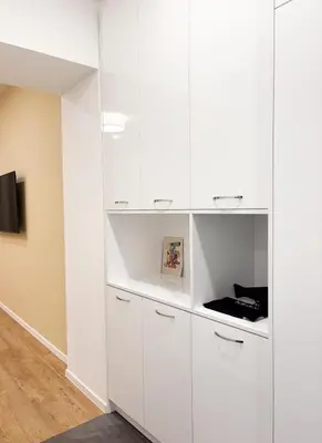 Küche/Küchenzeile in der Unterkunft GG Immobilien-15 min to city centre
