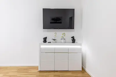 TV/Unterhaltungsangebot in der Unterkunft Compact Luxury by JR City Apartments