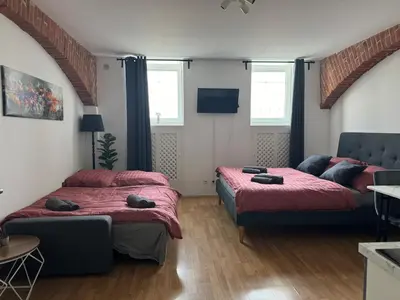 Ein Bett oder Betten in einem Zimmer der Unterkunft Classy Refined Apartment