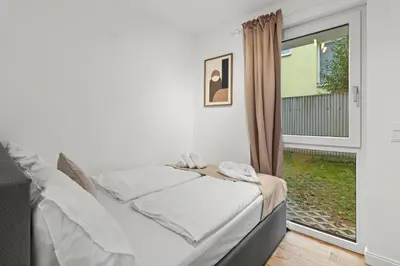 Ein Bett oder Betten in einem Zimmer der Unterkunft NobleNest Comfort - Parkplatz - Küche - Gemütlich