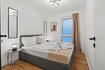 Ein Bett oder Betten in einem Zimmer der Unterkunft NobleNest Comfort - Parkplatz - Küche - Gemütlich