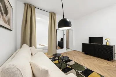 TV/Unterhaltungsangebot in der Unterkunft Luxury Westbahnhof Suites Vienna by FLEXIFLATS