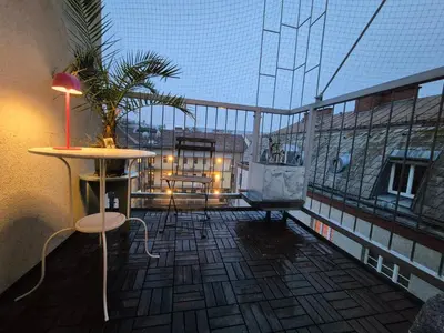 Ein Balkon oder eine Terrasse in der Unterkunft Rooftop Loft 2