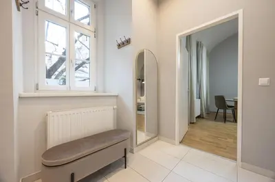 Ein Sitzbereich in der Unterkunft easy-flat Danhausergasse - Central Apartments near Metro