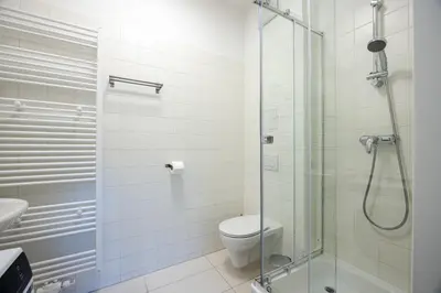 Ein Badezimmer in der Unterkunft easy-flat Danhausergasse - Central Apartments near Metro
