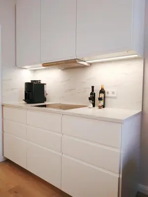Küche/Küchenzeile in der Unterkunft Two-bedroom apartment 'Taupé'