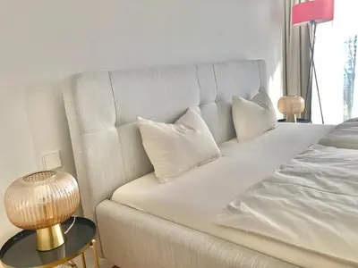 Ein Bett oder Betten in einem Zimmer der Unterkunft Vienna's most exclusive VIP Hide away!