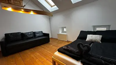 Ein Sitzbereich in der Unterkunft Elegant apartment in a central location I Free Parking
