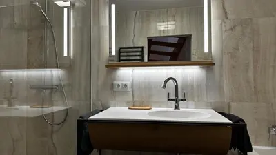 Ein Badezimmer in der Unterkunft Elegant apartment in a central location I Free Parking