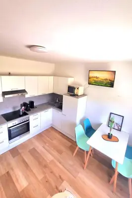 Küche/Küchenzeile in der Unterkunft Apartment Familienfreundliche Wohnung im schönen Reisenberg by Interhome