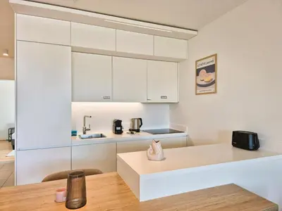 Küche/Küchenzeile in der Unterkunft Parkapartments