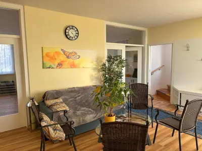Ein Sitzbereich in der Unterkunft Skyvilla Wien - Terrassenwohnung