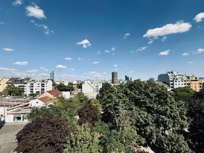 Ein allgemeiner Blick auf Wien oder ein Stadtblick von der Ferienwohnung aus