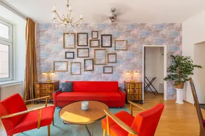 Ein Sitzbereich in der Unterkunft ANTIK DREAM - 3BR - quiet - bright