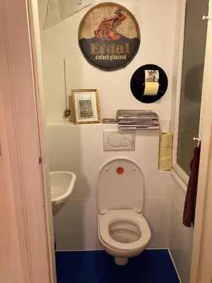 Ein Badezimmer in der Unterkunft Apartment am Vogelweiplatz