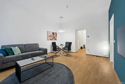 Ein Sitzbereich in der Unterkunft Nüll Residences 10 - 1 Bedroom with Parking Space