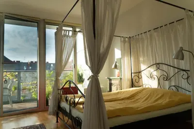Grundriss der Unterkunft Wunderschöne Wohnung mit Balkon