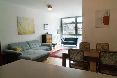 Grundriss der Unterkunft Wunderschöne Wohnung mit Balkon