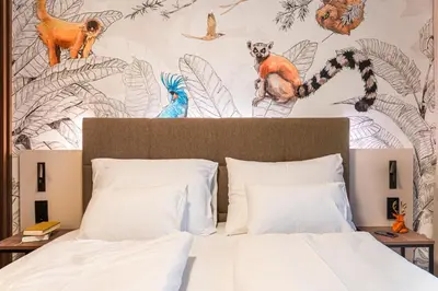 Ein Bett oder Betten in einem Zimmer der Unterkunft OLIVER pulse I Apartments with self check-in