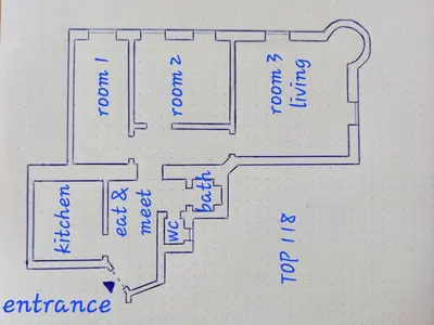 Grundriss der Unterkunft Apartment Vienna1090 by Interhome