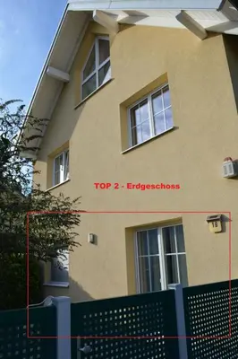 Das Gebäude in dem sich die Ferienwohnung befindet