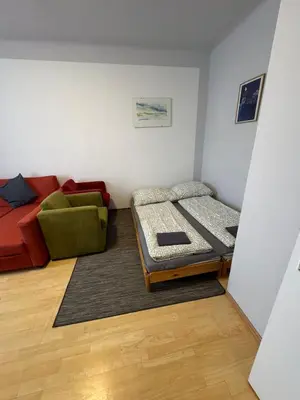 Ein Bett oder Betten in einem Zimmer der Unterkunft Premium Apartment near Park