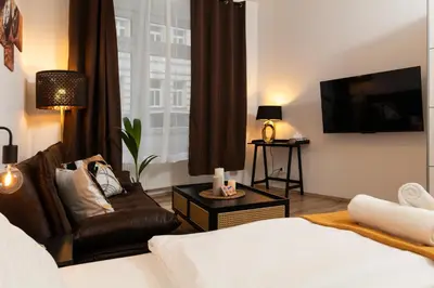 Ein Bett oder Betten in einem Zimmer der Unterkunft Vienna Bean