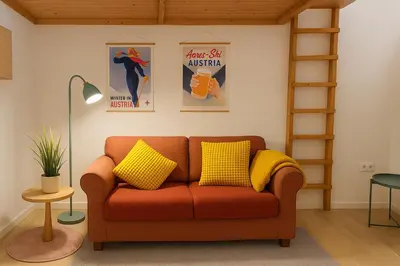 Ein Sitzbereich in der Unterkunft Cosy Central Charming Apartment