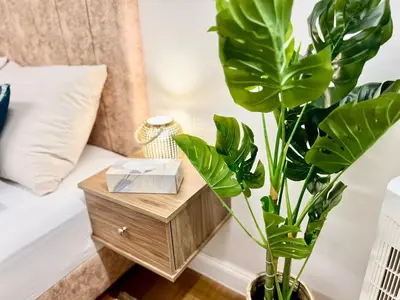Ein Bett oder Betten in einem Zimmer der Unterkunft TheWICKI 1702 - Wunderschöne Apartments in Wien