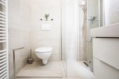 Ein Badezimmer in der Unterkunft BRAND NEW! Apartment Elegance in Vienna's City Center