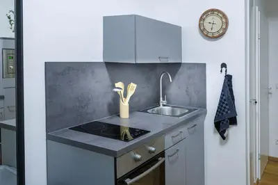 Küche/Küchenzeile in der Unterkunft Adele deluxe apartment