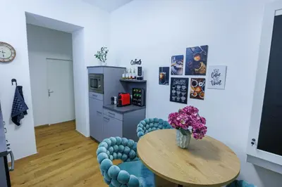 Küche/Küchenzeile in der Unterkunft Adele deluxe apartment