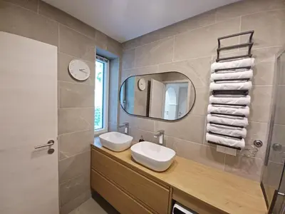 Ein Badezimmer in der Unterkunft Ferienwohnung Wanderparadies