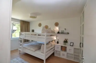 Ein Bett oder Betten in einem Zimmer der Unterkunft Ferienwohnung Wanderparadies