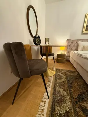 Ein Sitzbereich in der Unterkunft Grand Heart of Vienna City View Residence