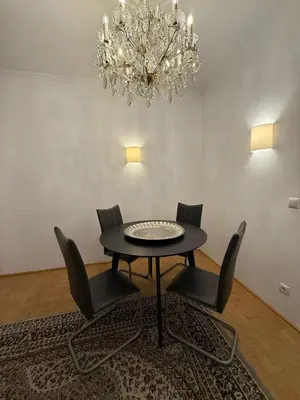Ein Sitzbereich in der Unterkunft Grand Heart of Vienna City View Residence