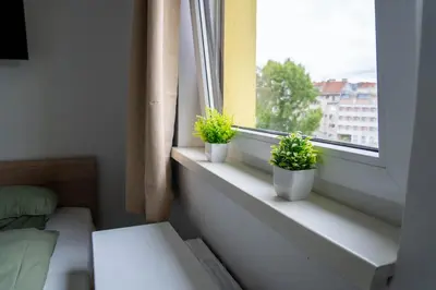 Ein Bett oder Betten in einem Zimmer der Unterkunft Mini apartment perfect for exploring Vienna!