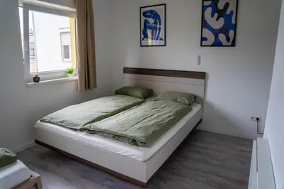 Ein Bett oder Betten in einem Zimmer der Unterkunft Cozy Vienna Studio Close to Metro and 10 Minutes to City Center