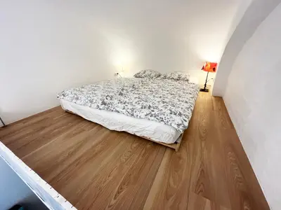 Ein Bett oder Betten in einem Zimmer der Unterkunft Frisierzimmer Art Lofts