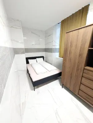 Ein Bett oder Betten in einem Zimmer der Unterkunft Comfortable Apartment in Lanstrasse Area BR1