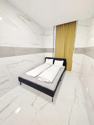 Ein Bett oder Betten in einem Zimmer der Unterkunft Comfortable Apartment in Lanstrasse Area BR3