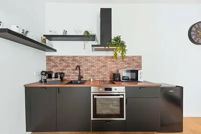 Küche/Küchenzeile in der Unterkunft Industrialist - Design Suite in Central Vienna
